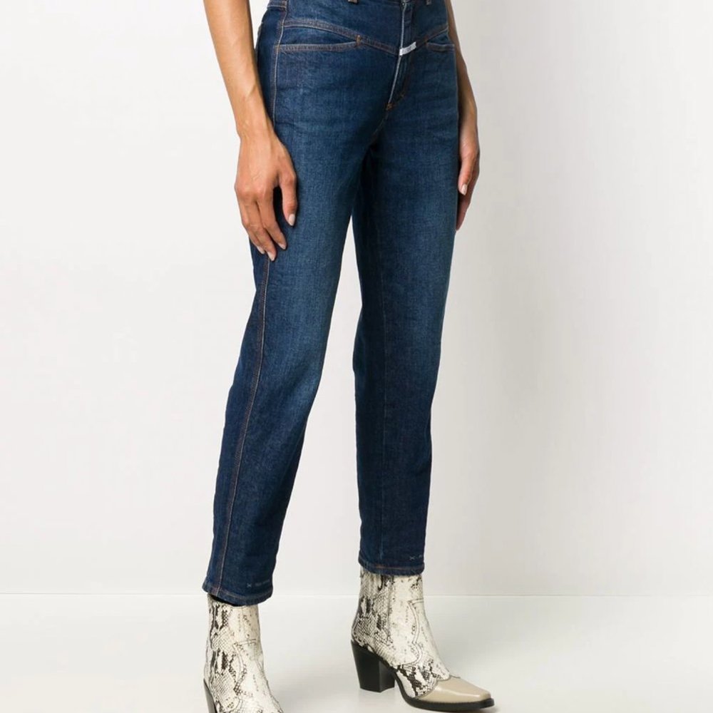 CLOSED Jean - A Better Blue Pedal Pusher Size 30